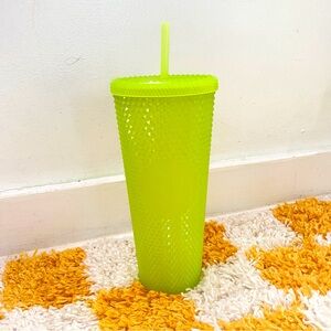 STARBUCKS Halloween 2022 Venti Neon Green Glow In the Dark Studded Cup NWOT